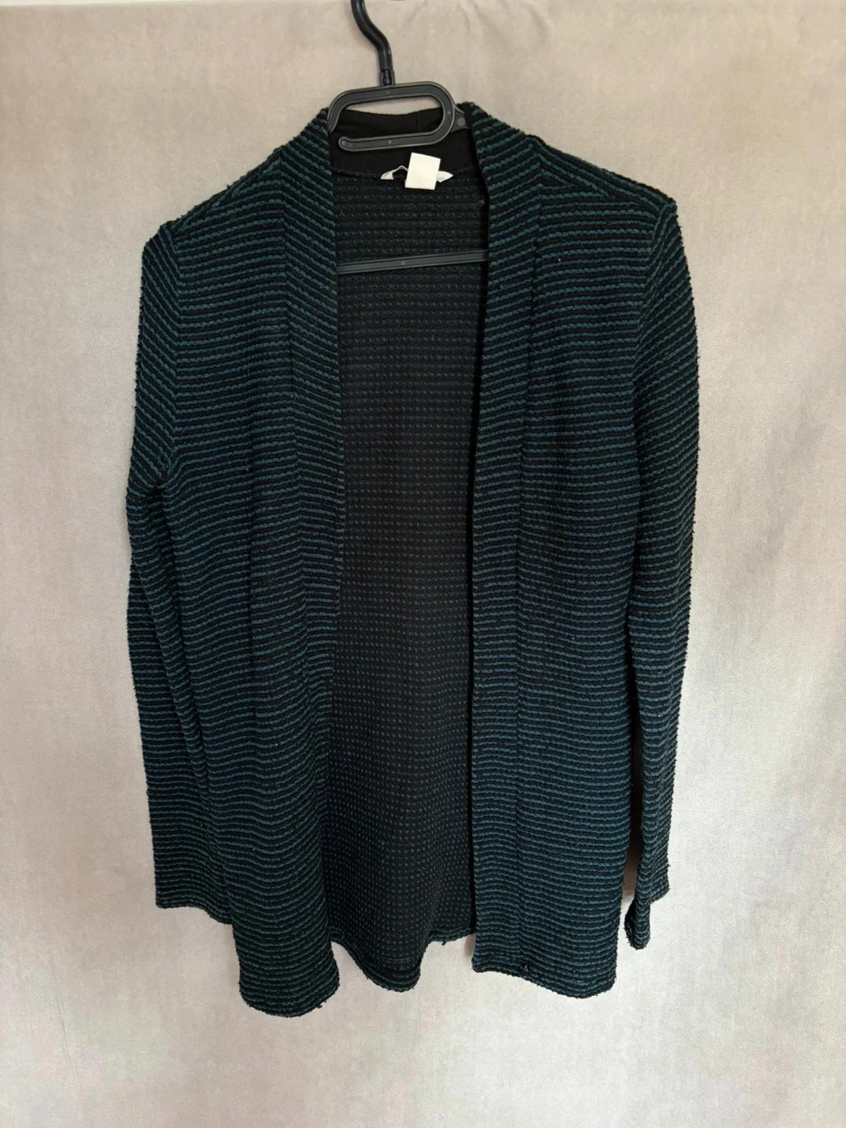 Cardigan noir  et vert taille s